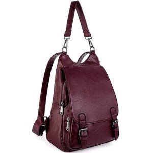 🎀 Backpack Purse PU Washed Leather 🎀